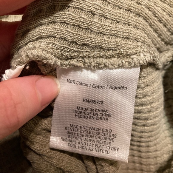 O’Neill Waffled Sweatshirt Green XL - Picture 6 of 6